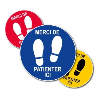 Disques Merci de patienter ici - pas - spécial sol - Novap