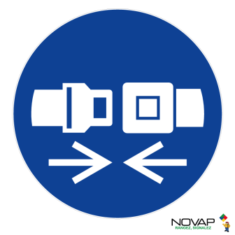 Panneau Attachez la ceinture de sécurité - Novap