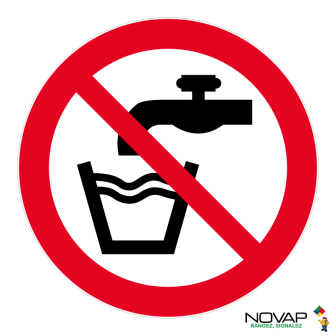 Panneau Eau non potable - Novap