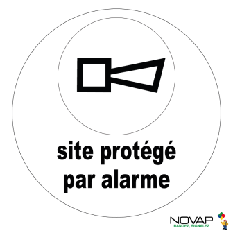 Panneau Site protégé par alarme - Novap