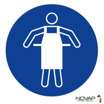 Panneau Tablier de protection obligatoire - Novap