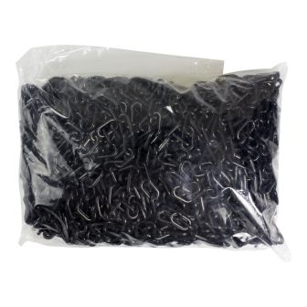 Sac 25m de chaîne plastique - maillons courts Noir - Novap