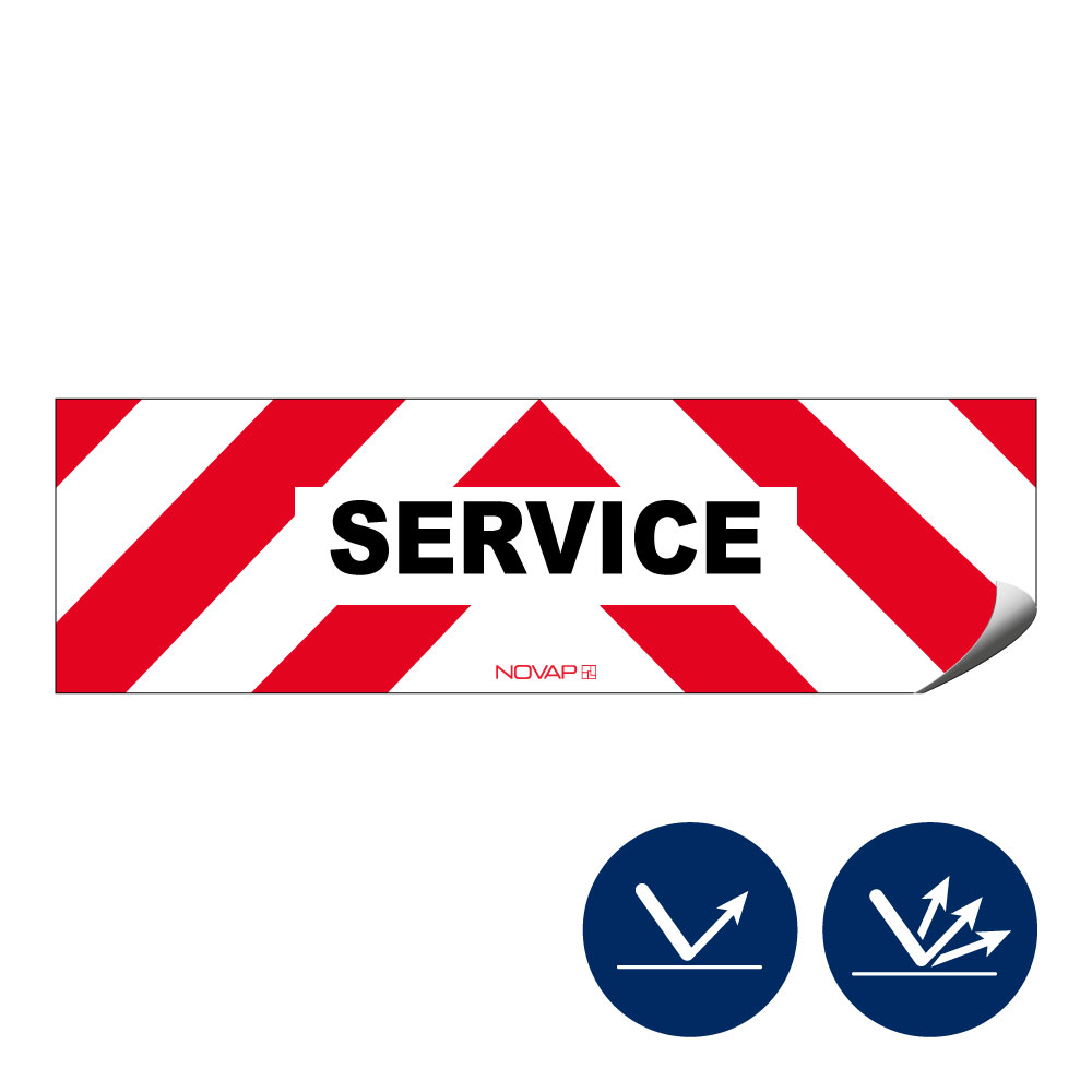 Panneaux d’intervention - Service - adhésif - Novap