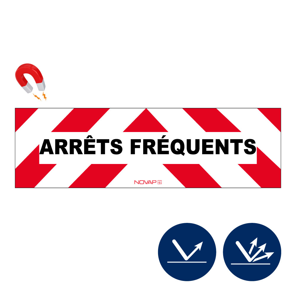 Panneaux d’intervention - Arrêts fréquents - Magnétique - Novap