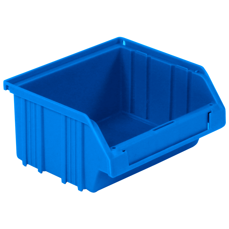 Lot de 5 boites bacs a bec ECO-Box grand en bleu taille 3 35 x 22 x 16.5 cm